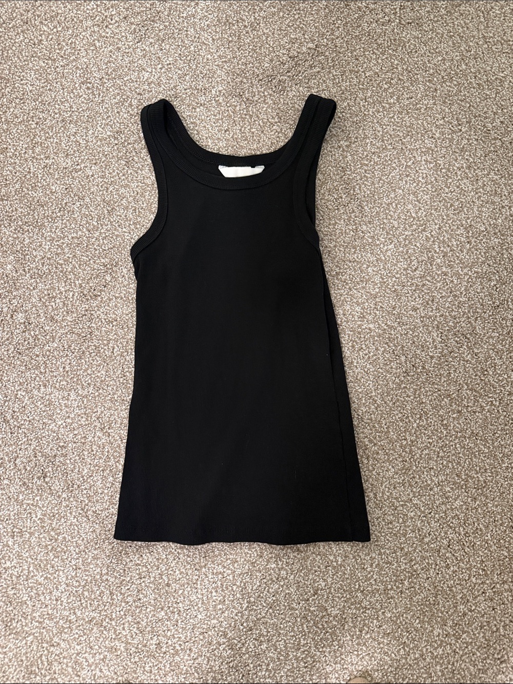 H&M Black Ribbed Tank Top - Women
